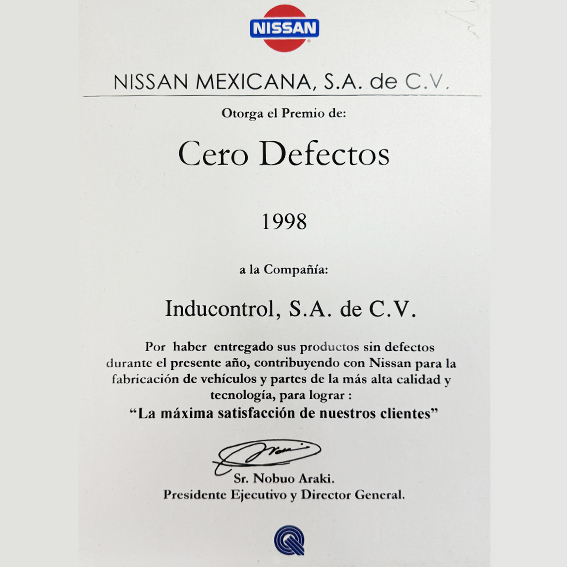 NISSAN CERO DEFECTOS